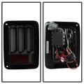 Spyder 07-16 Jeep Wrangler Version 2 Light Bar LED Tail Lights - Smoke (ALT-YD-JWA07V2-LBLED-BSM)