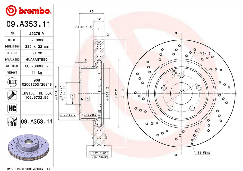 DISC BRAKE ROTOR