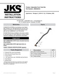 JKS Manufacturing Jeep Wrangler JL / Gladiator JT Adjustable Track Bar - Front