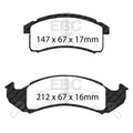 EBC 92-93 Buick Le Sabre (FWD) 3.8 Yellowstuff Front Brake Pads