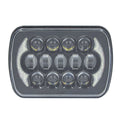 VEHICLE LED HEADLIGHTS 5X7 INCH 17 LED - BLACK FRONT FACE