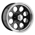 Cast Aluminum Wheels 171 BK 16x10 Machined Lip Black 6 On 139.7 Bolt Pattern -38 Offset ION Wheels