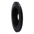 R1 19-25 Ram 1500 Rear Left Drilled & Slotted Black Brake Rotor