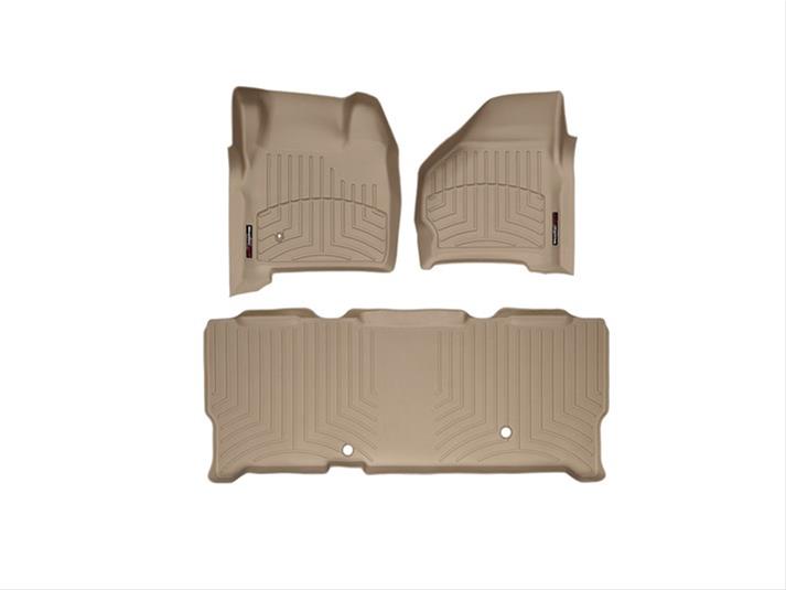 WeatherTech 99-07 Ford F250/F350/F450/F550 Front and Rear Floorliners - Tan