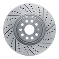 R1 12-25 Audi A3 Quattro Front Right Drilled & Slotted Geoperformance Rotor