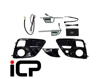 STI JDM LED Fog Light Bezel Accessory Liner Kit Subaru WRX/STI 2015
