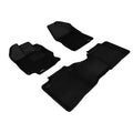3D MAXpider 2012-2012 Toyota Venza Kagu 1st & 2nd Row Floormats - Black