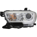 LH H/LMP ASSY COMP; HALOGEN; W/O LED DRL; W/O FOG LAMPS; CHR BEZEL TACOMA 201618