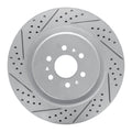 DFC 04-11 Cadillac Cts Rear Left Drilled & Slotted Geoperformance Rotor