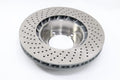 SHW 13-16 Porsche Boxster 2.7L w/o Ceramics Right Front Drilled-Dimpled MB Brake Rotor (98135140201)