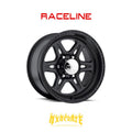 Raceline 891 Renegade 16x8in / 6x139.7 BP / 0mm Offset / 107.95mm Bore - Satin Black Wheel
