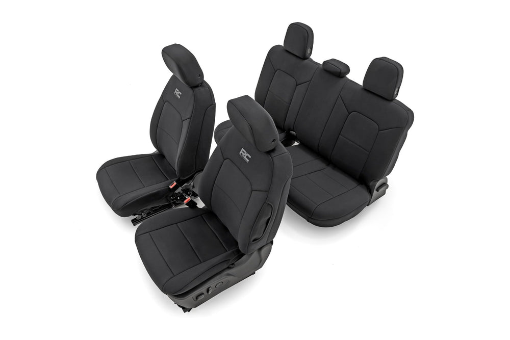 Rough Country Seat Covers Front Bucket Rear Bench Chevy GMC Canyon Colorado (23-26) 91069