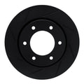 R1 19-21 Ford Bronco Front Left Slotted Black Brake Rotor