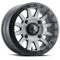 ICON Compression 15x7 4x136 38mm Offset 5+2 BS 111mm Bore Titanium Wheel