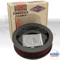 14x4 Die Cast Finned Alm Air Cleaner Black