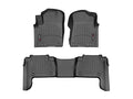 WeatherTech Black Front and Rear Floorliners Fits -20-24 QX80 441502-1-2
