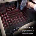 3D MAXpider 2017-2020 Chevrolet Bolt Ev Kagu 1st & 2nd Row Floormats - Black