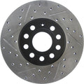 StopTech 15-18 Audi A3/A3 Quattro Cryo Sport Drilled & Slotted Front Right Rotor