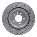 R1 14-24 Land Rover Range Rover Rear Left Drilled & Slotted Geoperformance Rotor