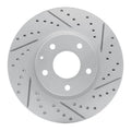 R1 13-19 Mazda Cx-5 Front Right Drilled & Slotted Geoperformance Rotor