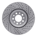 R1 14-26 Alfa Romeo Tonale Front Left Drilled & Slotted Geoperformance Rotor