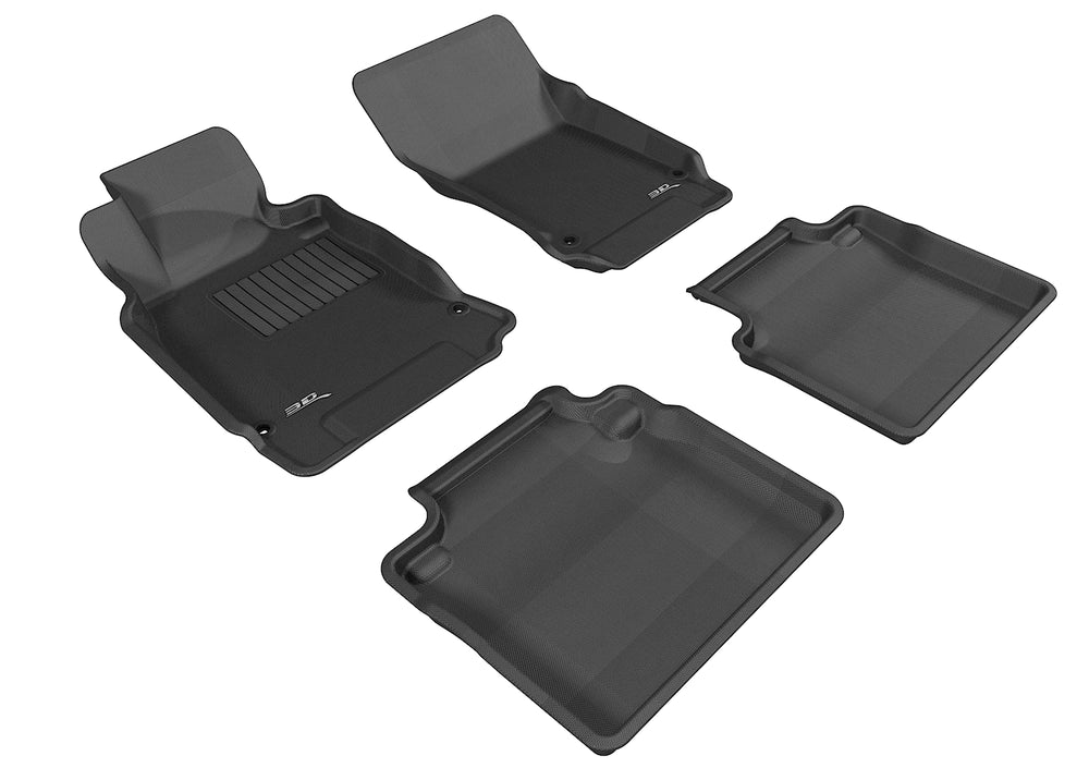 3D MAXpider 2011-2019 Infiniti Q70/M37 Kagu 1st & 2nd Row Floormats - Black
