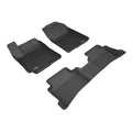 3D MAXpider 2018-2020 Hyundai Accent Sedan Kagu 1st & 2nd Row Floormats - Black