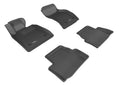 3D MAXpider 2013-2019 Cadillac ATS/ATS-V Kagu 1st & 2nd Row Floormats - Black