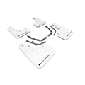 Rally Armor 19-25 Mazda3 Hatchback White UR Mud Flap w/Black Logo