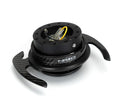 NRG Quick Release Kit Gen 4.0 - Black Body / Black Ring w/ CF Handles