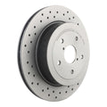 Brembo 05-07 Subaru Impreza Rear Premium Xtra Cross Drilled UV Coated Rotor
