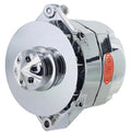 ALT GM 12SI CHROME 100A 1V PULLEY BAFFLE & CONE 1 OR 3 WIRE