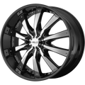 HE875 20X8.5 6X132/5.5 G-BLK W/ ACCENTS 38MM