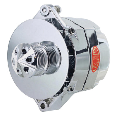 ALT GM 12SI CHROME 100A 6 GRV PULLEY BAFFLE & CONE 1 OR 3 WIRE