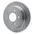 DFC 04-06 Ford Econoline Rear Right Drilled & Slotted Silver Brake Rotor