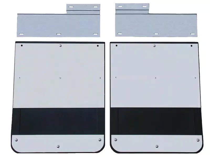 7398 F250/F350 DUAL WHEEL STAINLESS MUD FLAP SET