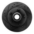 R1 91-94 Ford Explorer Front Left Drilled & Slotted Black Brake Rotor