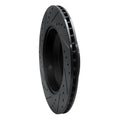 R1 17-19 Genesis G90 Rear Right Drilled & Slotted Black Brake Rotor