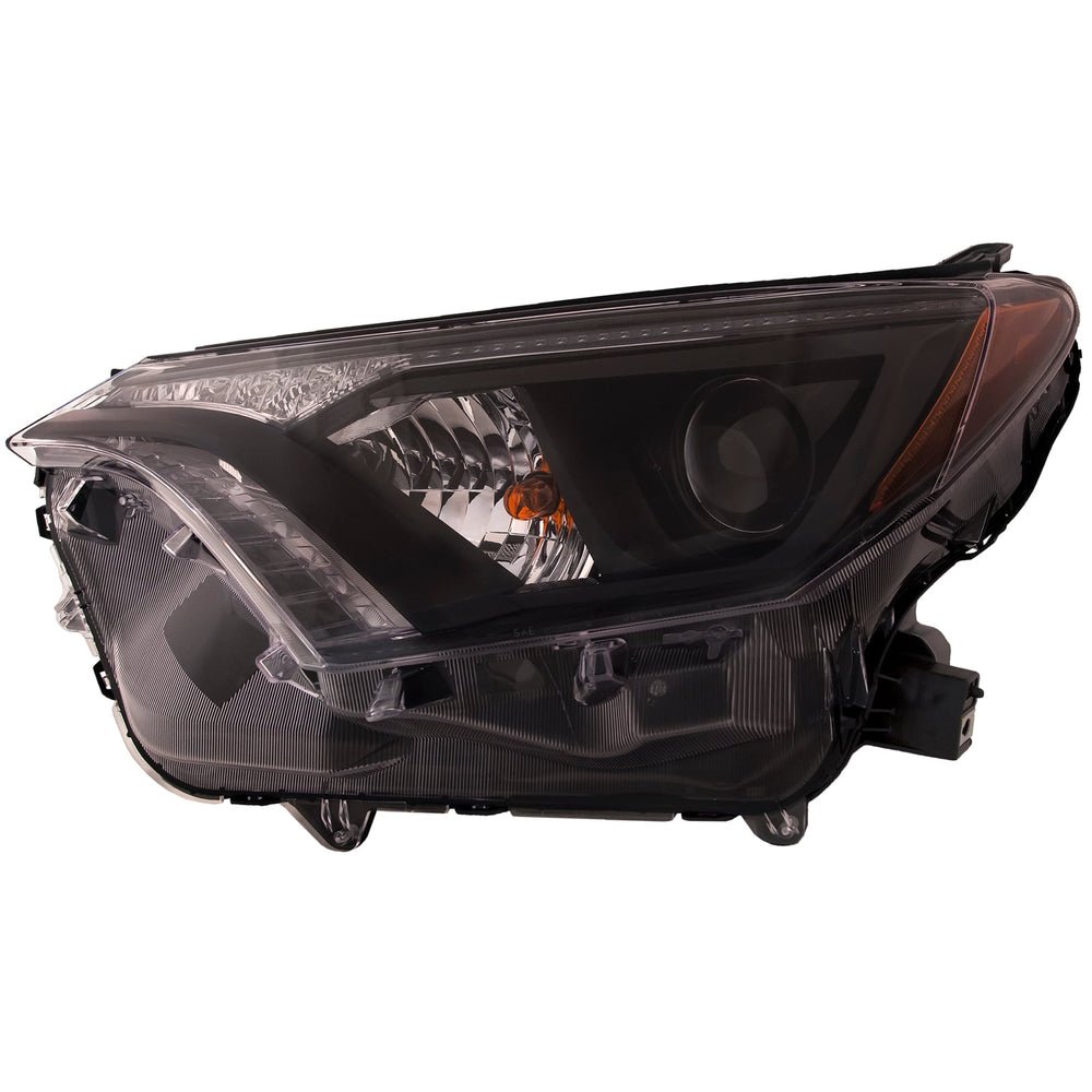 CAPA LH HEADLAMP ASSY(HALOGEN)(W/BLACK BEZEL)(NORTH AMERICA BUILT) TY RAV4 1618