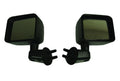 ~(11.5 lbs. 16X14X10)~ HighRock 4x4 Mirror Replacement Set Black Jeep 07-17 Wrangler 2-Dr/4-Dr; ABS composite; Factory design of 07-17 JK (solid arm)