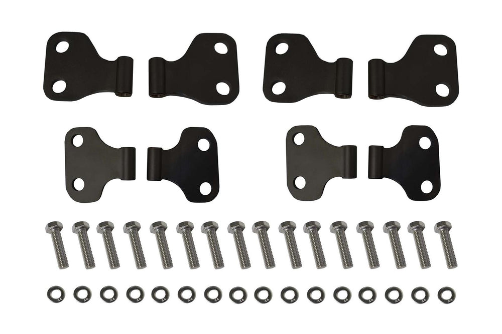 18C WRANGLER UNLIMITED/20C GLADIATOR DOOR HINGE SET BLACK