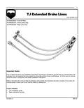 ~(0.9 lbs. 9X5X2)~ TJ Front And Rear Brake Line Kit 26 Inch 97-06 Wrangler TJ TeraFlex