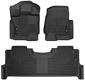 X-act Contour Front & 2nd Seat Floor Liners For 2017-2024 F-250/F-350/F-450 Super Duty Husky Liners