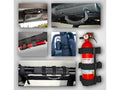 This black 9 piece interior sport bar accessory kit fits 07-18 Jeep Wrangler JK.