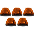 ~(2 lbs. 19X7X3)~ Ford 99-16 Superduty (5-Piece Set) Amber Cab Roof Light Lens with Amber High-Power OLED Bar-Style LEDs - Complete Kit Wi