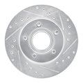 R1 93-94 Ford Explorer Front Right Drilled & Slotted Silver Brake Rotor