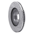 DFC 11-17 Genesis G80 Front Left Drilled & Slotted Silver Brake Rotor