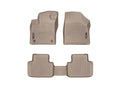 WeatherTech 2019+ Volkswagen Atlas (No Pass. Side Retention Devices) Front + Rear FloorLiner - Tan