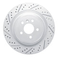 DFC 13-19 Mercedes-Benz GL350 Rear Left Drilled & Slotted Geoperformance Rotor