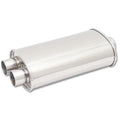 Vibrant StreetPower Oval Muff 5in x 9in x 15in long body 3in in I.D. x dual 2.5in out Center-Dual